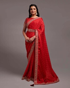 Buy Onion Sarees for Women by NAVLIK Online