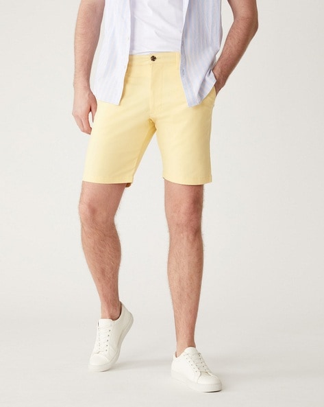 Buy Yellow Shorts 3 4ths for Men by Marks Spencer Online Ajio