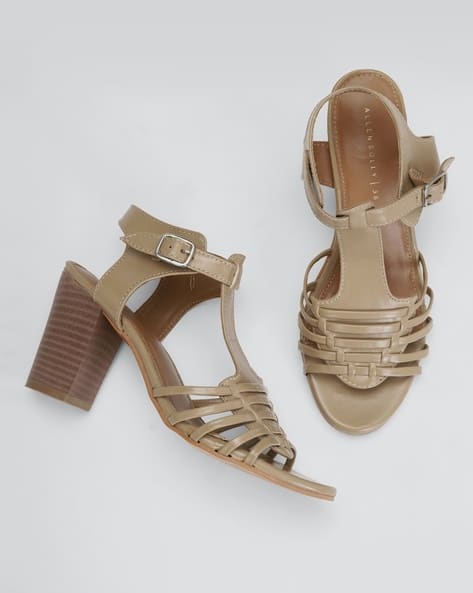 Women Strappy Chunky-Heel Sandals