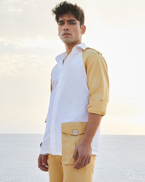 Buy White & Beige Shirts for Men by Crimsoune club Online