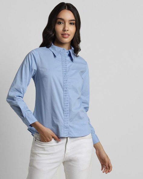 Buy Blue Shirts for Women by ALLEN SOLLY Online Ajio