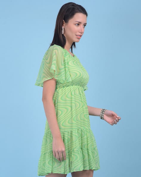 Women Printed A-Line Dress - Main Image