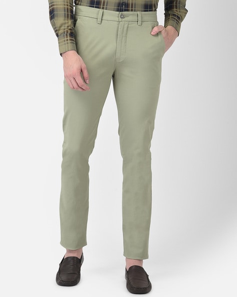 Buy Crimsoune Club Navy Slim Fit Trousers for Mens Online @ Tata CLiQ