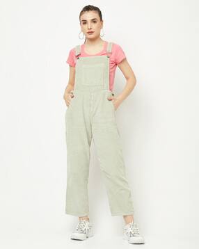 crimsoune club Ribbed Dungaree with Insert Pockets-picture-13
