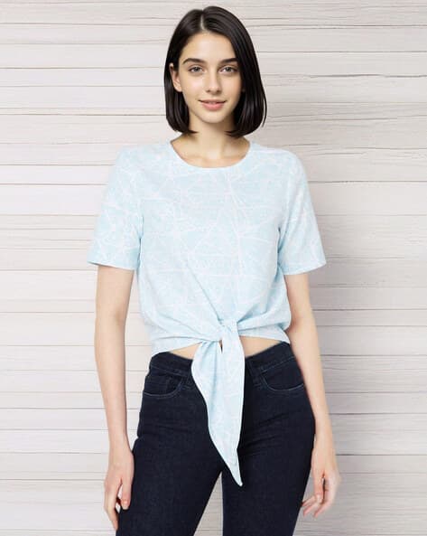 ISCENERY BY VERO MODA Short Top with Waist Tie-Up