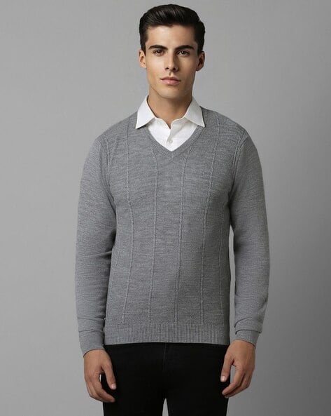 Buy Grey Sweaters Cardigans for Men by LOUIS PHILIPPE Online