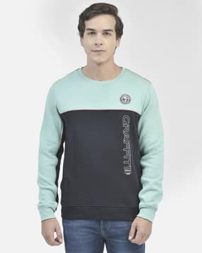 crimsoune club Men Colourblock Slim Fit Sweatshirt-picture-14