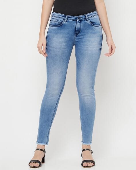 CRIMSOUNE CLUB Washed Slim Fit Jeans