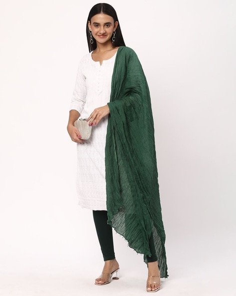 Women Dupatta with Scalloped Border Price in India