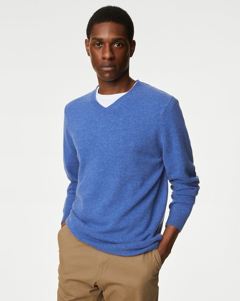 Buy Blue Sweaters Cardigans for Men by Marks Spencer Online Ajio