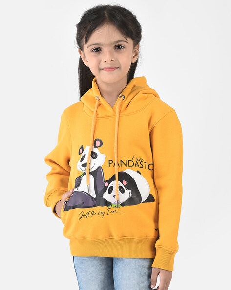 Hoodies for girls yellow hotsell