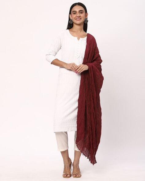 Women Dupatta with Embellished Border Price in India