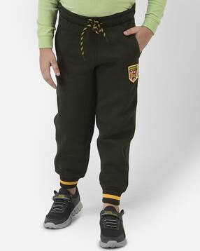 crimsoune club Logo Embellishment Joggers with Pockets-picture-14