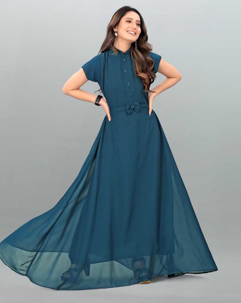 For Keeps Maxi Gown - Light Blue - H&O