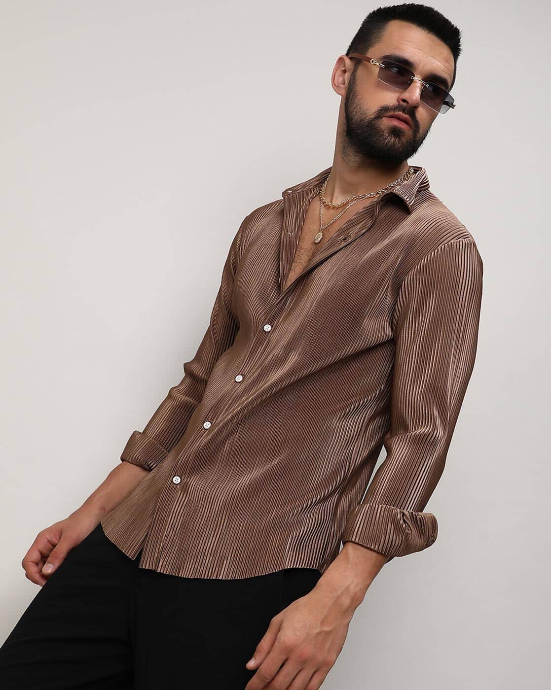 STRONG×SHOOP MOHAIR SHIRT BROWN M OUR's STRONG×SHOOP MOHAIR SHIRT BROWN M OUR's STRONG×SHOOP MOHAIR SHIRT