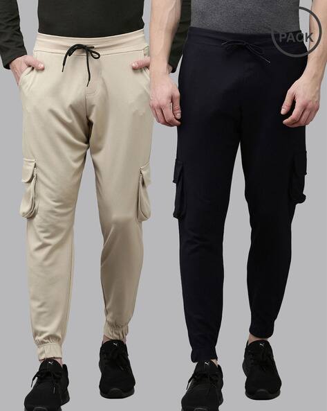 Madsto Men Pack of 2 Joggers with Drawstring Elasticated Waist
