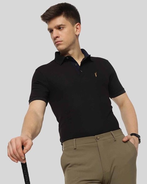 Slim Fit Collar-Neck Polo T-Shirt