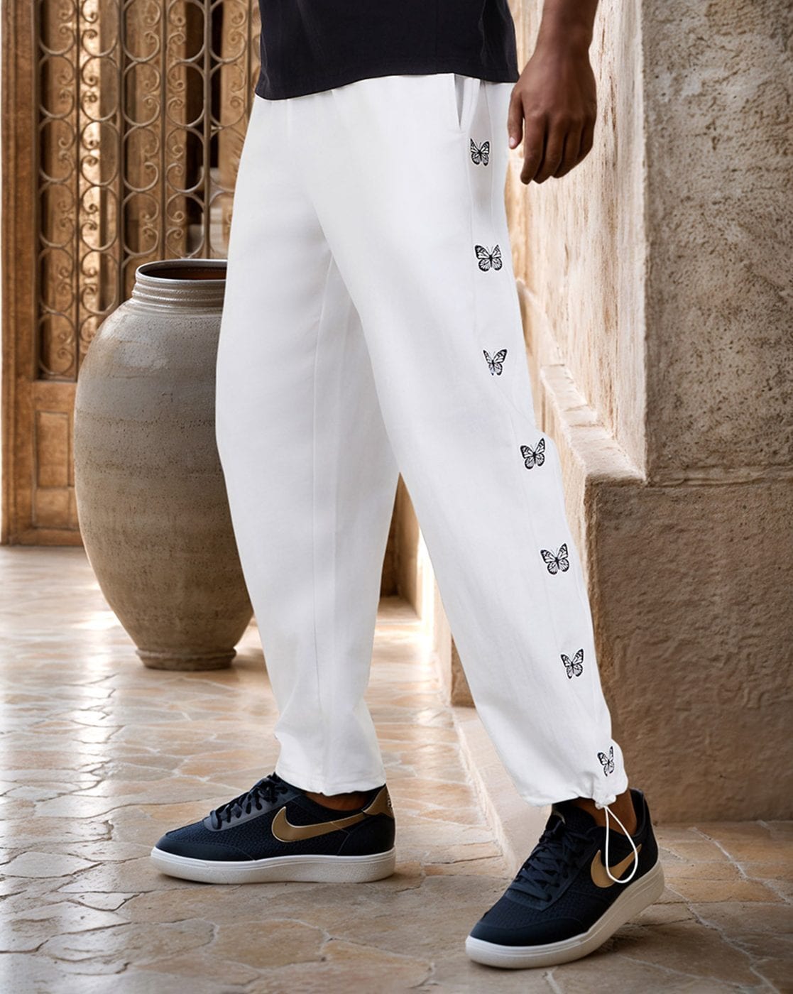 Buy White Track Pants for Men by Styli Online