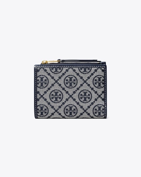 NWT Tory Burch factory bi-fold navy wallet