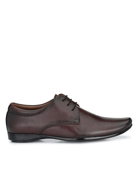 Egoss Round-Toe Derbys with Lace Fastenings