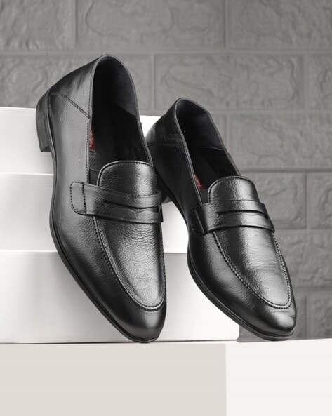 Men Round Toe Slip On Loafers