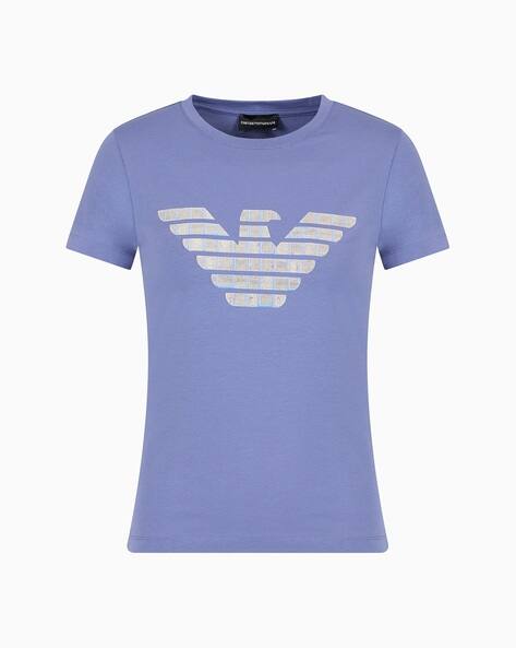 Buy Blue Tshirts for Women by EMPORIO ARMANI Online | Ajio.com