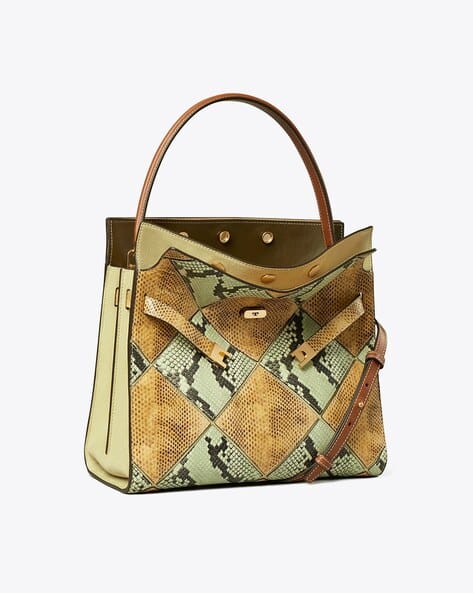 Buy Tory Burch Lee Radziwill Diamond Exotic Large Double Bag