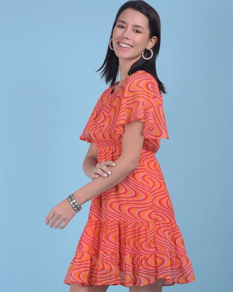 Buy Orange Dresses for Women by Crimsoune club Online