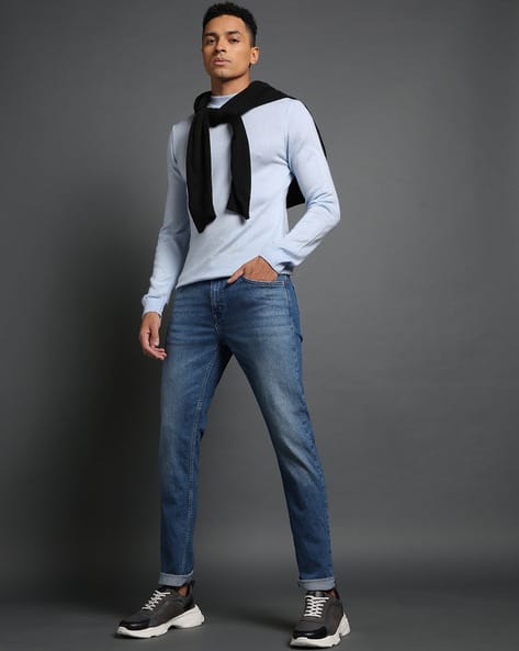 LEVI'S 512 Men Mid-Wash Slim Tapered Fit Jeans