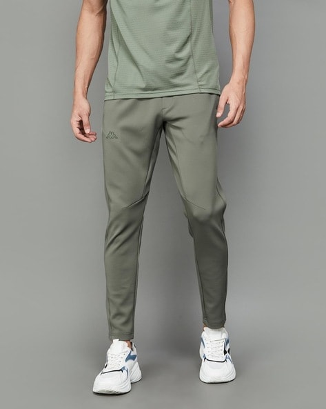 Men Straight Track Pants with Insert Pockets
