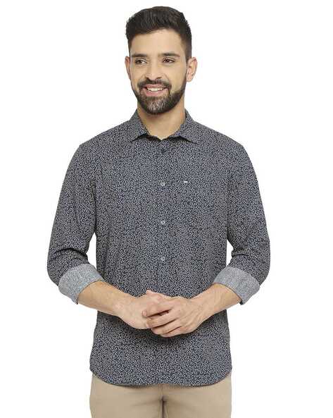 Men Printed Slim Fit Shirt