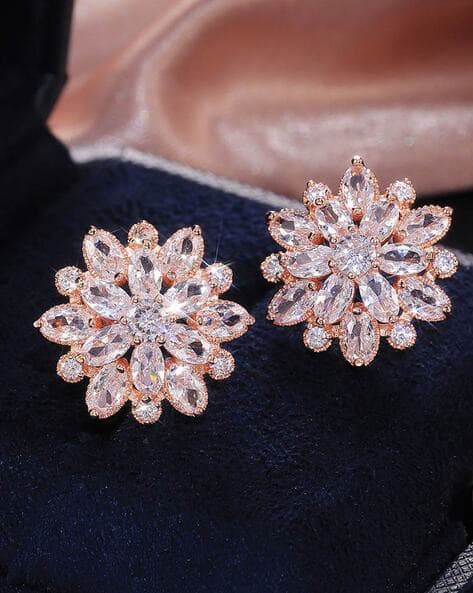 Women Stone-Studded Stud Earrings