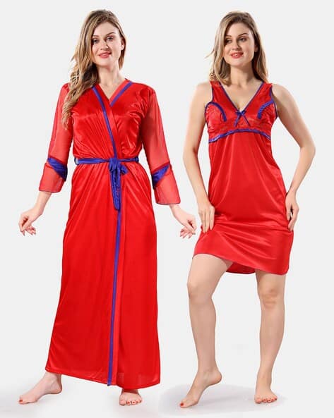 Buy Red Night&LoungeWearSets for Women by Be You Online - Main Image