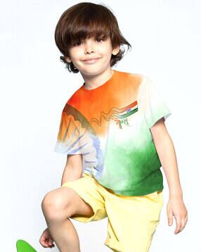 wear your mind Boys Printed Regular Fit Round-Neck T-Shirt-picture-22
