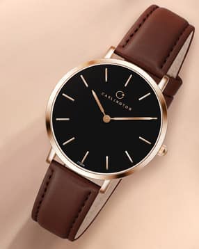 carlington Analogue Watch with Leather Strap-picture-27