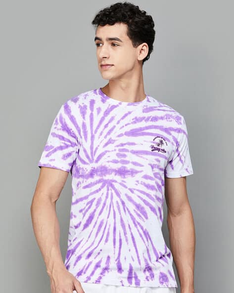 Men Tie Dye Print Regular Fit T-Shirt