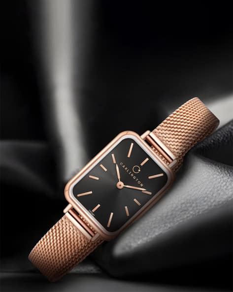Carlington Analogue Watch with Stainless Steel Strap
