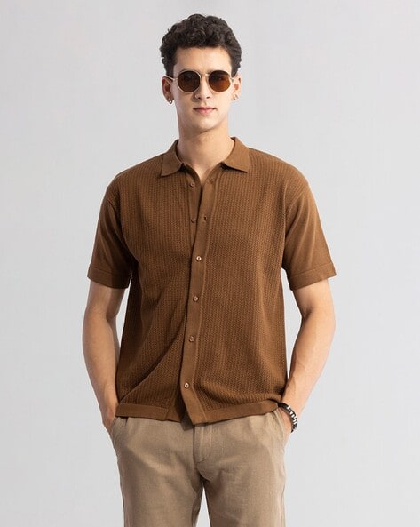 Buy Brown Shirts for Men by SNITCH Online