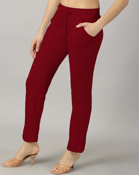 Women Flat-Front Slim Fit Pants