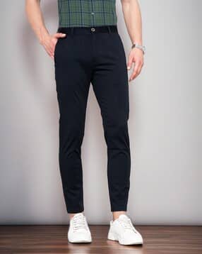 british club Slim Fit Flat-Front Trousers-picture-29