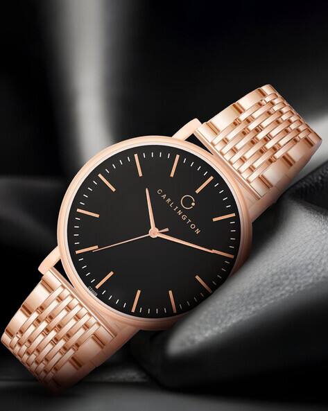 Carlington Iconic 2033 Women Analogue Wrist Watch with Metal-Strap