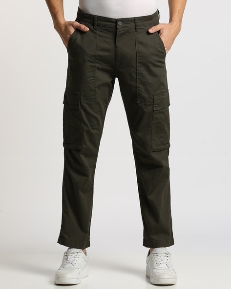 Buy Olive Trousers & Pants for Men by ALTHEORY Online | Ajio.com