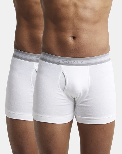 Pack of 2 Boxer Briefs with Elasticated Waist