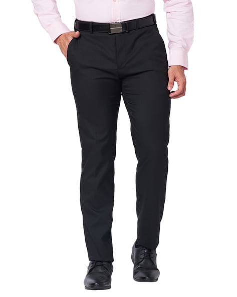 Raymond Men Mid-Rise Slim Fit Trousers