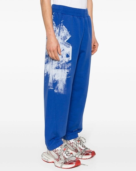 Buy A COLD WALL Brushstroke Relaxed Fit Sweatpants Blue Color Men AJIO LUXE