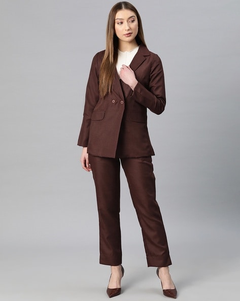 Buy Brown Suit Sets for Women by COTTINFAB Online Ajio