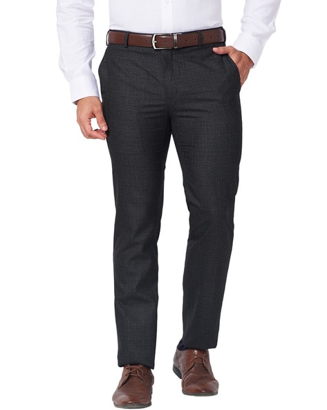 Raymond Men Mid-Rise Slim Fit Trousers