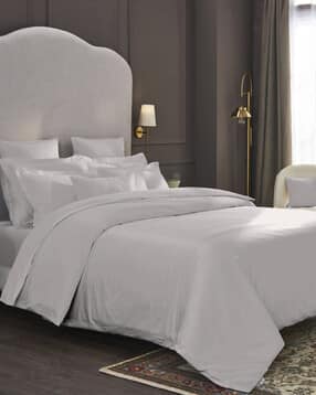 600 TC Cotton Double King-Size Bedsheet with Pillow Covers-image-30