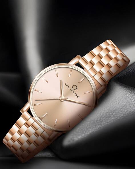 Carlington Iconic 2035 Women Analogue Wrist Watch with Metal Strap