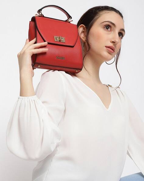 Top Handle Structured Shoulder Bag